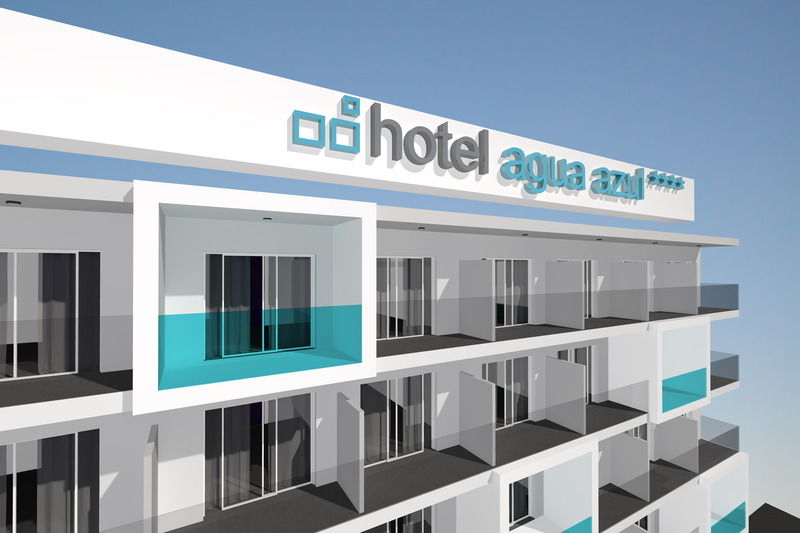 Hotel Agua Azul - Adults Only Бенидорм Экстерьер фото