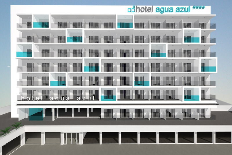 Hotel Agua Azul - Adults Only Бенидорм Экстерьер фото