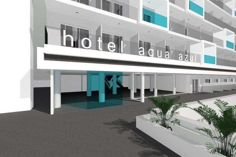 Hotel Agua Azul - Adults Only Бенидорм Экстерьер фото